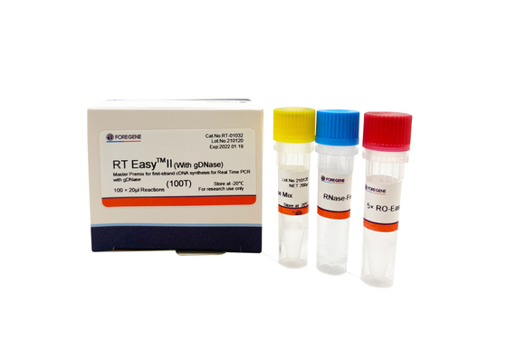 Быстрые наборы Transcriptase обратного II 25T RT легкие с DNase для PCR в реальном времени